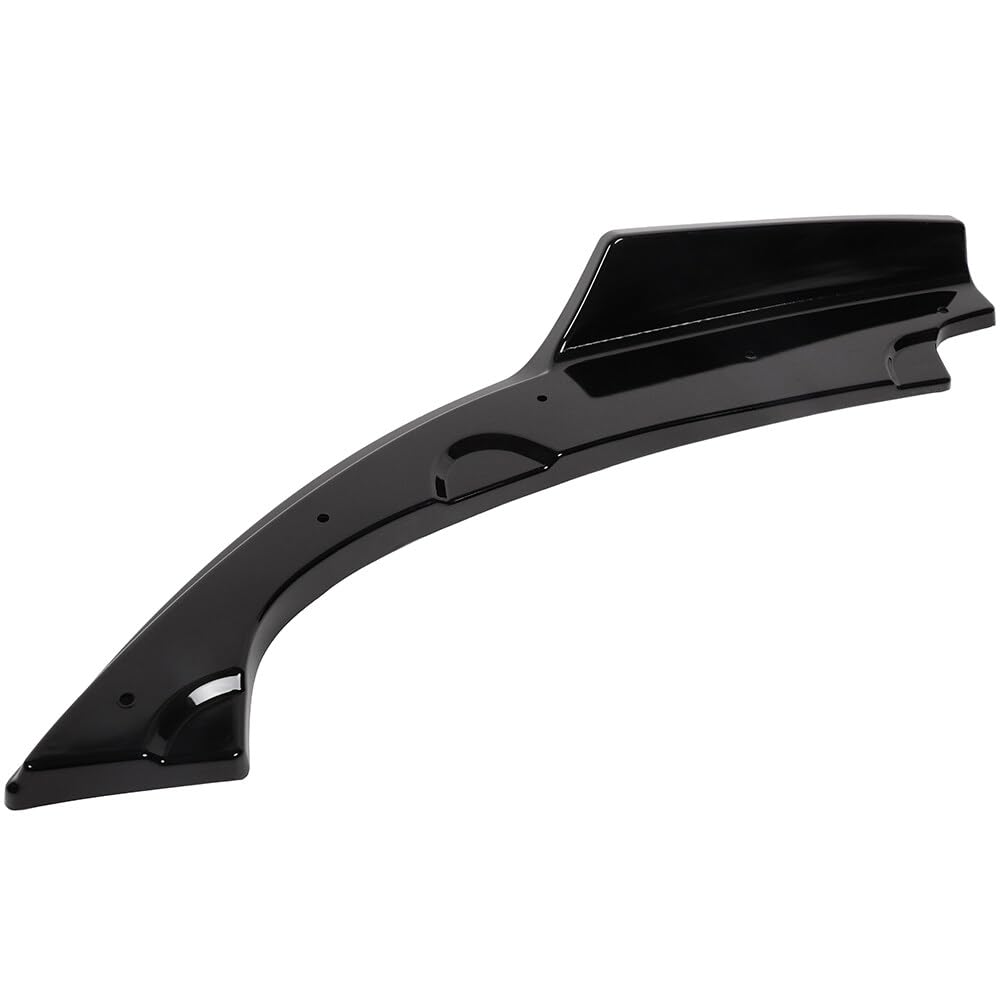 Scitoo Glossy Black Rear Bumper Lower Side Splitters Apron Valance Fits For 2016-2019 For Honda Civic Sedan Pp Rear Bumper Lower Side Lip Canards Diffuser Splitter Apron Valence