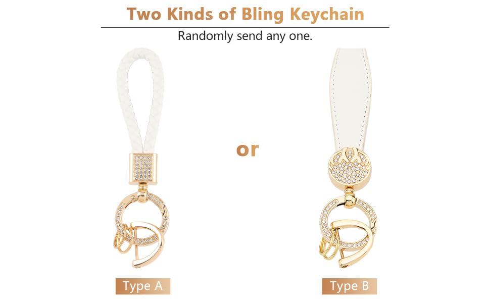 Pifoog For Hyundai Elantra Key Fob Cover Palisade 2023 2022 2021 2020 5 Buttons Car Keys Case Shell Protector Holder Glittering