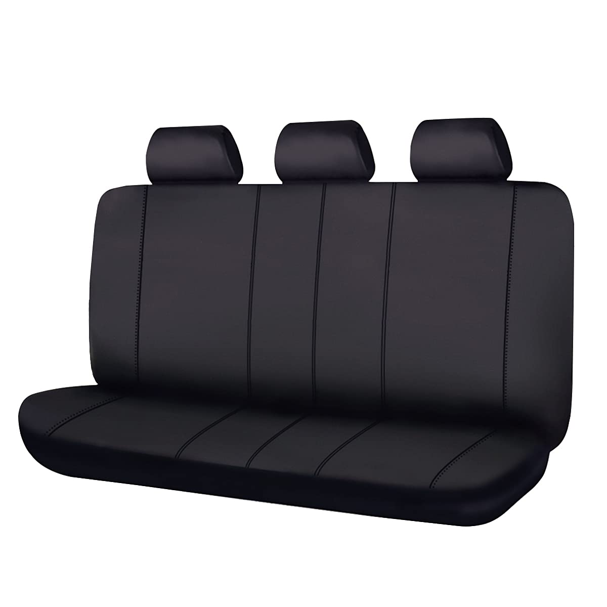 Flying Banner Rear Bench car seat Covers car seat Protectors Split 40/60 50/50 60/40 (Solid Black, Value)