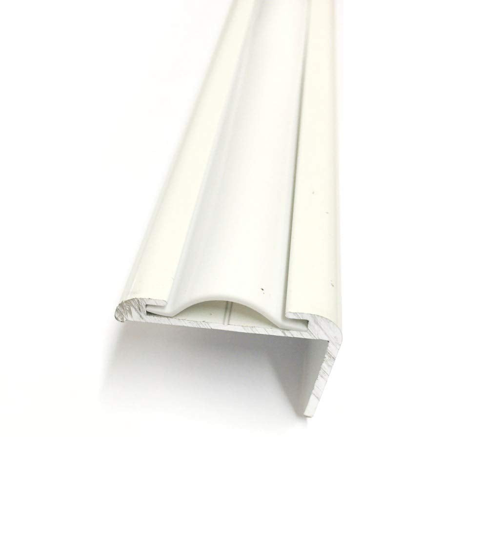 Qpn White Vinyl 7/8" Insert Molding Trim Screw Cover Rv Camper Travel Trailer (35 Ft, White)