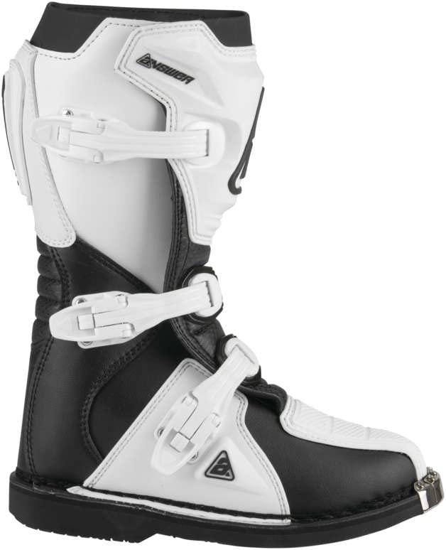 Answer Racing 446649 Powersports Motocross Protection Gear: Ar1 Boots, Black/White, Size Youth 3, 1 Pair