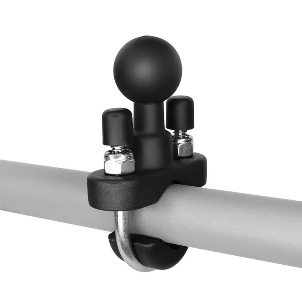 Strg 1'' Ball Handlebar U-Bolt Mount Base, Handblebar Mount for Round Rails 0.5'' to 1.26'' in Diameter, Compatible with RAM Mou