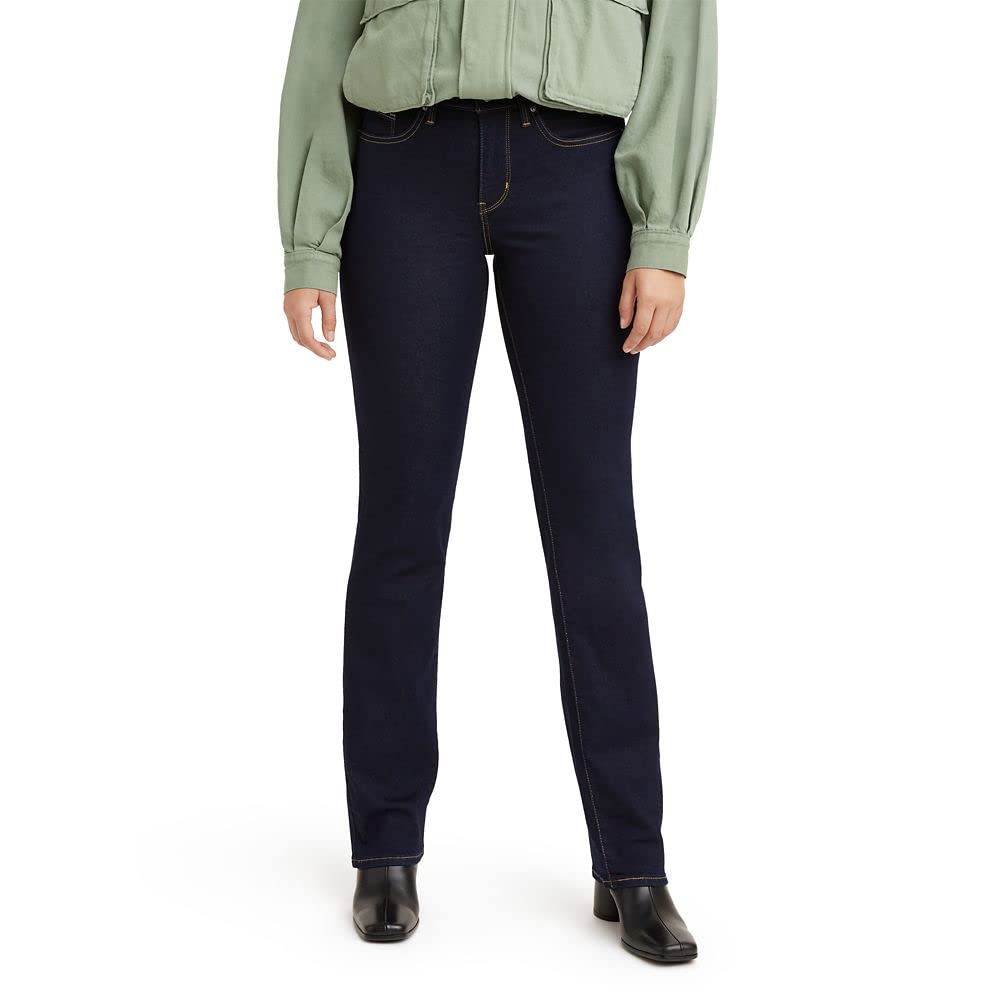 Levis Womens 314 Shaping Straight Jeans, Darkest Sky - Dark Indigo, 29