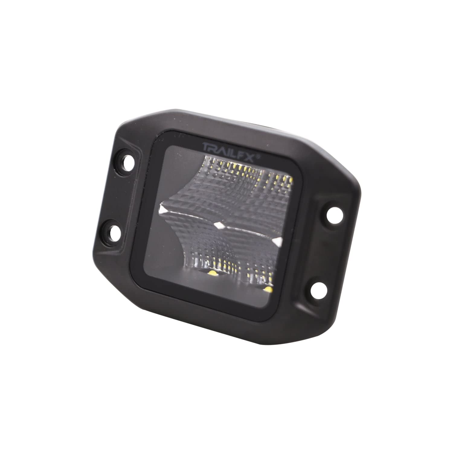 3 Inch Flush Mount Cube Blacked-Out Led, Flood Beam, 2400 Lumens, Includes Wiring Harness & Mounting Hardware, Single Unit