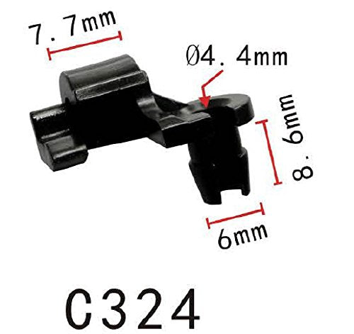 Autobahn88 Retainer Clip For Door Lock Rod (Left), Compatible With Gm,Ford,Amc,Chrysler (Oem: 16607593, 9815325, D2Vz6521952A, 4