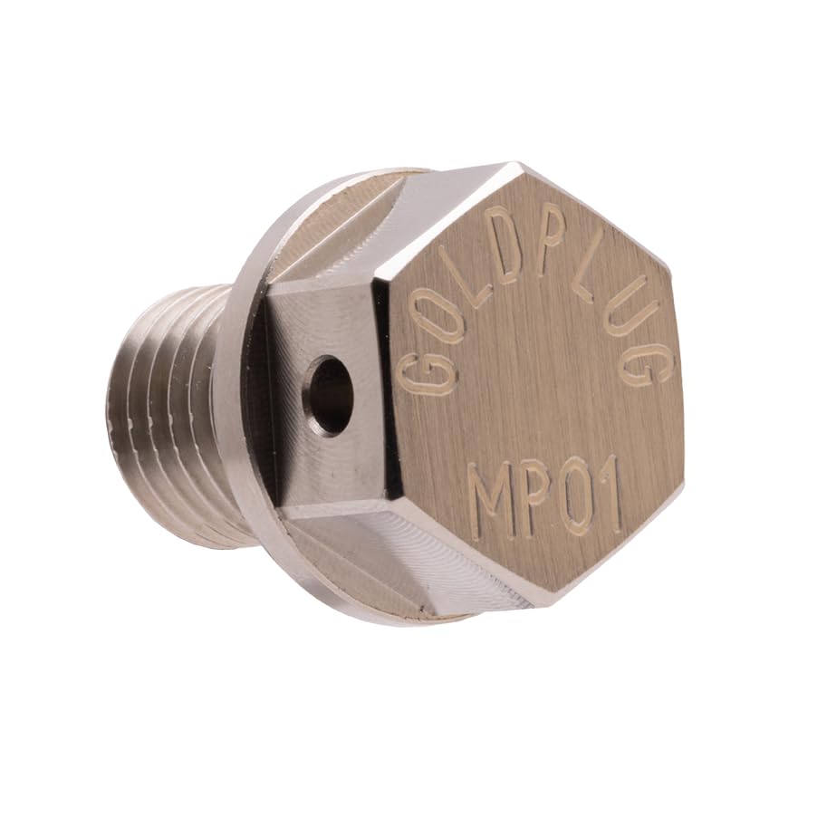 Goldplug Mp-01, Made In Usa, Stainless Steel Magnetic Drain Plug - Toyota Honda Yamaha Ford Chevy Dodge, Uses Extra Washers Sw-0