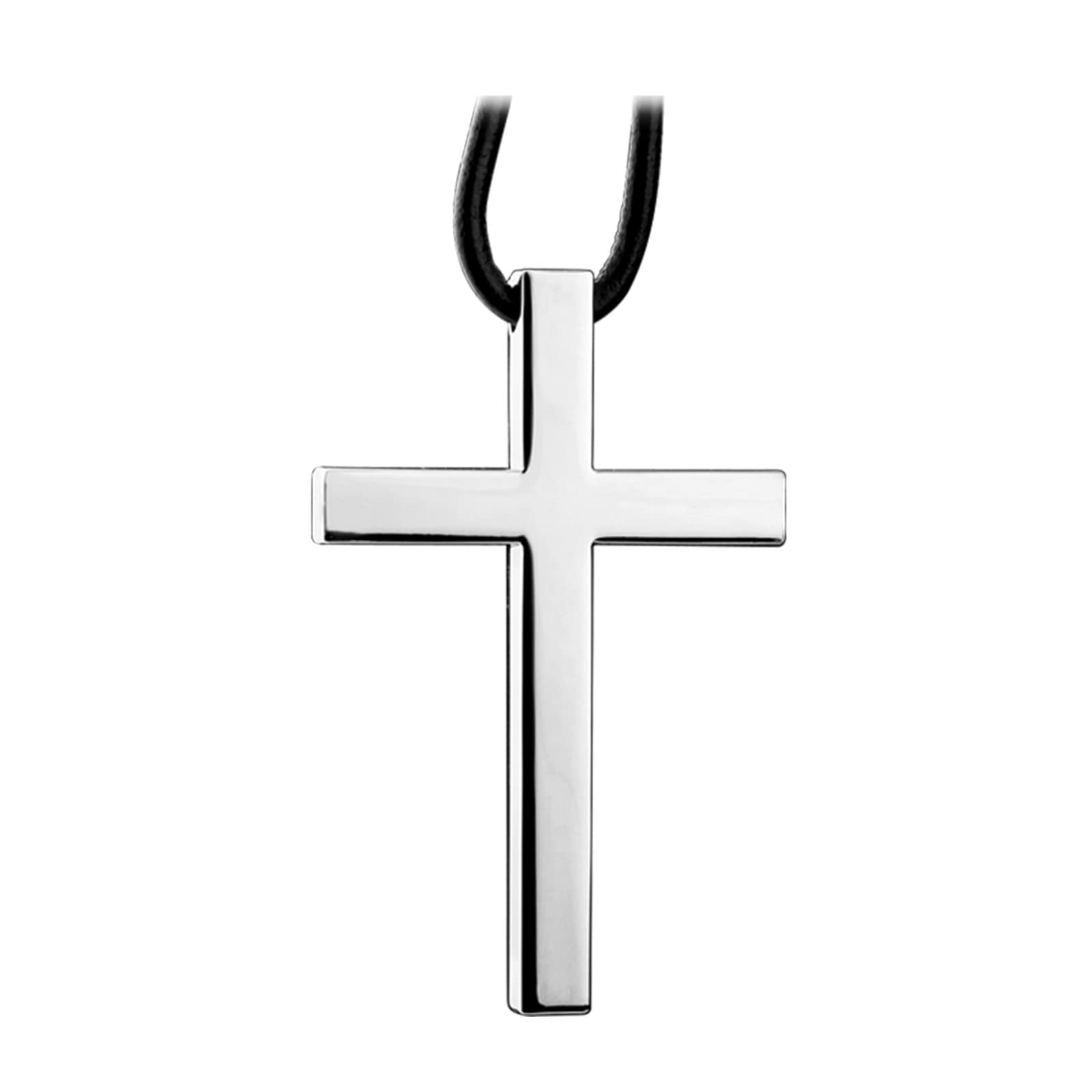 Cross Hanging Ornaments For Car Rear View Mirror, Cross Metal Car Charm, Pendant Decoration For Car, Truck, Home Decor (Sliver)