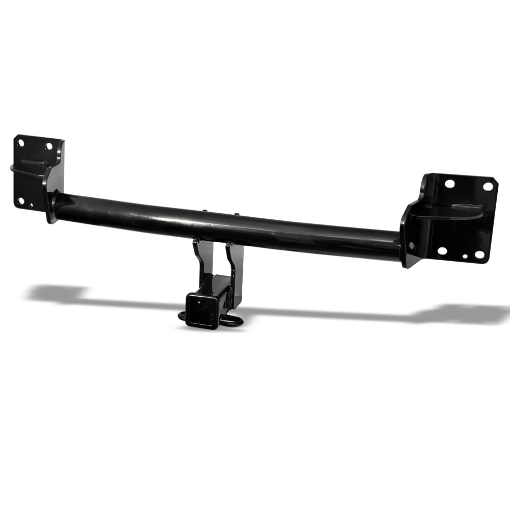 Class 3 III Black 2'' Receiver Tube Rear Bumper Trailer Tow Hitch Towing Mount Compatible with 07-18 BMW X5 E70 F15 / 14-19 X6 F