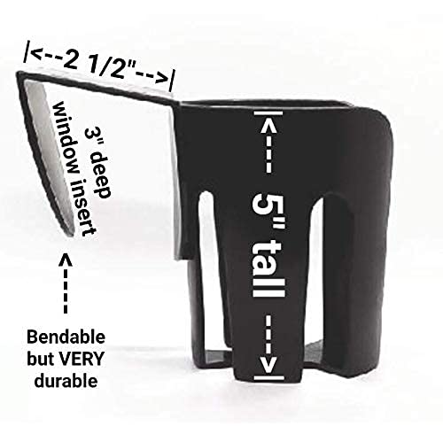 The LEDGE Auto Cup Holder - Extra Large Black Plastic for Yeti, Hydro Flasks, Big Gulps, and Large Bottled Drinks