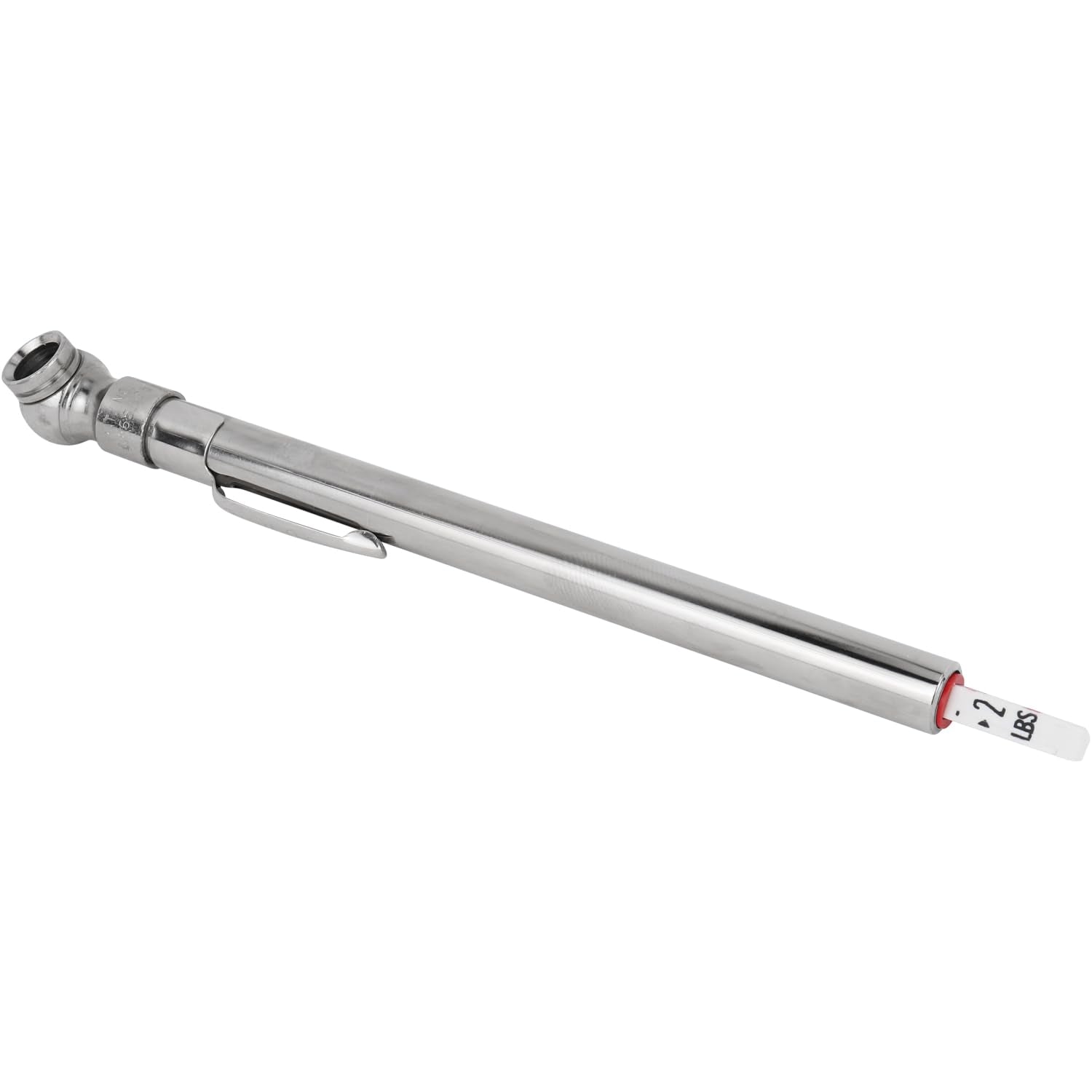 Milton Tire Pressure Gauge, Single Ball Head Air Chuck, Chrome Plated Brass Low Pressure Pencil Tire Gauge, 20-120 PSI Trucks, R
