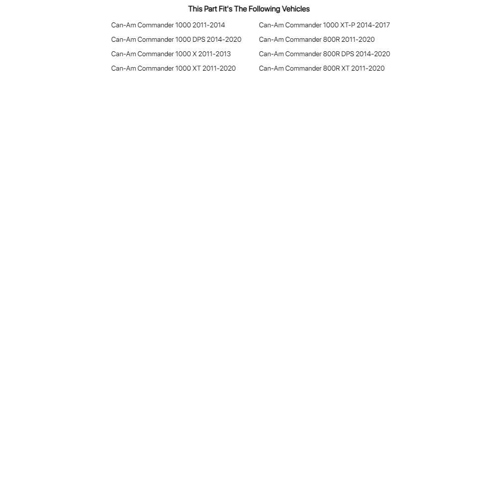 Tusk Utv Rear Window Compatible With Can-Am Commander 1000 Xt 2011-2020/Commander 800R Dps 2014-2020