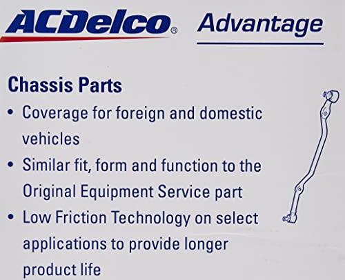 Acdelco Advantage 46A2169A Inner Steering Tie Rod End, Black