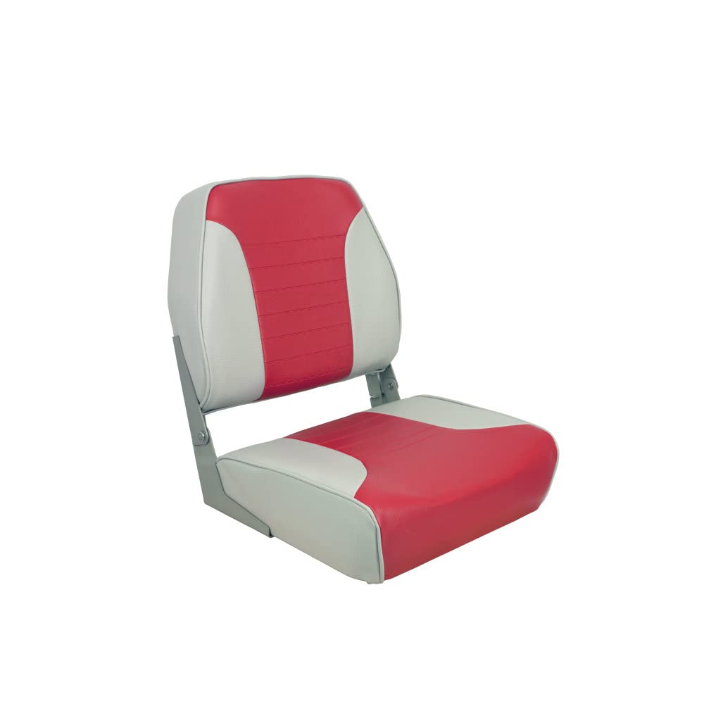 Springfield 1040655 Economy Folding Seat - Gray/Red