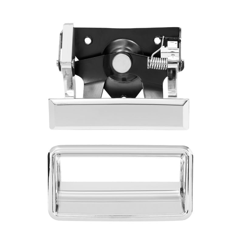 Chrome Tailgate Handle Set, Compatible with 1988-2002 Chevy C1500 C2500 C3500 K1500 K2500 K3500, GMC C/K 1500 2500 3500 Pickup T
