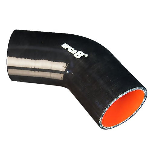Upgr8 Universal 4-Ply High Performance 45 Degree Elbow Coupler Silicone Hose (2.75(70Mm), Black)