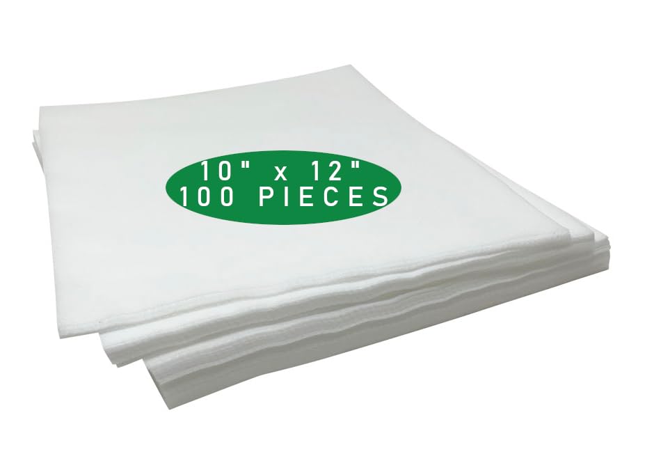 H.B.I. Products Wash Away Water Soluble Embroidery Stabilizer 10'' X 12'' Cut Pieces For Machine Embroidery - Fits 5X7 Hoops 100