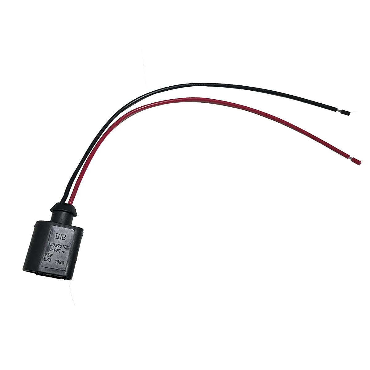 Electrical Harness Connector 2 Pin Pigtail Plug Wiring Connector Replaces 1J0973702