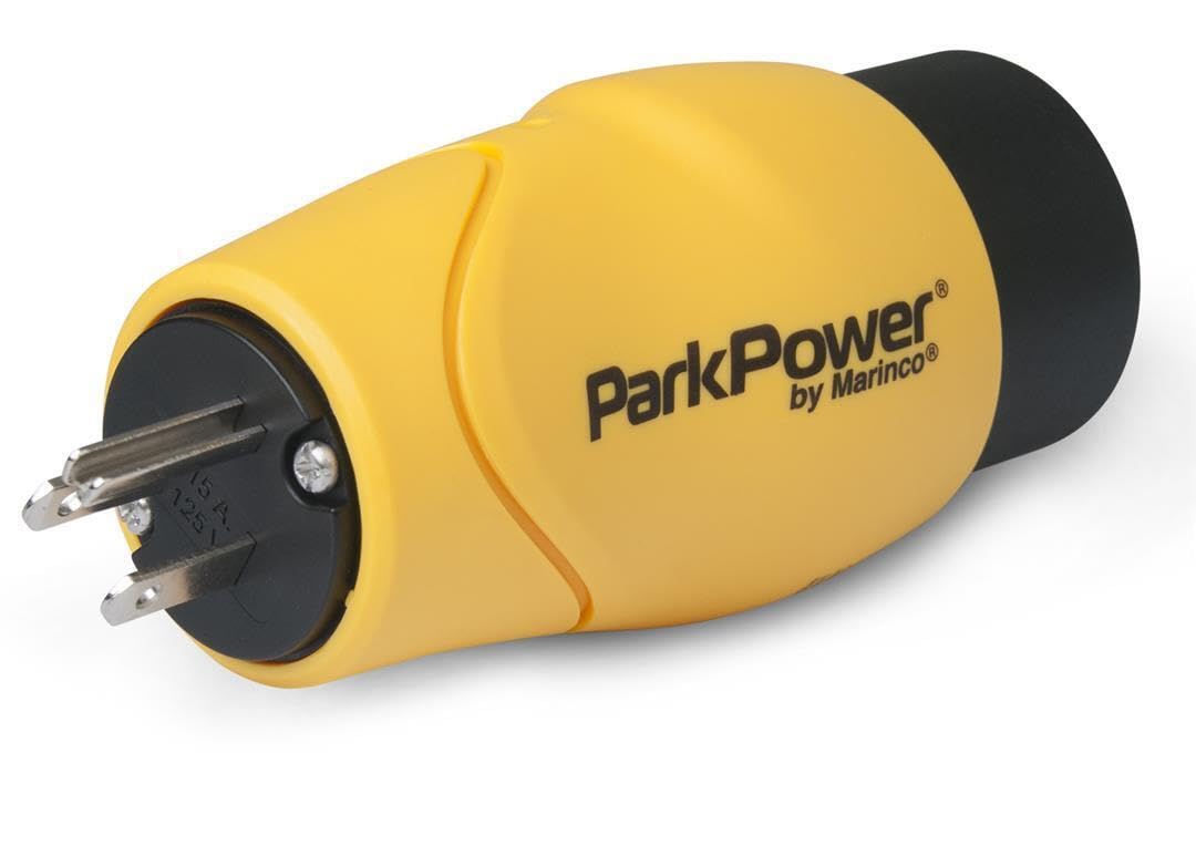 Marinco Parkpower S15-30Rv 15 Amp, 125V Straight-Blade Male Plug To 30 Amp, 125V Locking Female Side One-Piece Twist-Lock Adapte