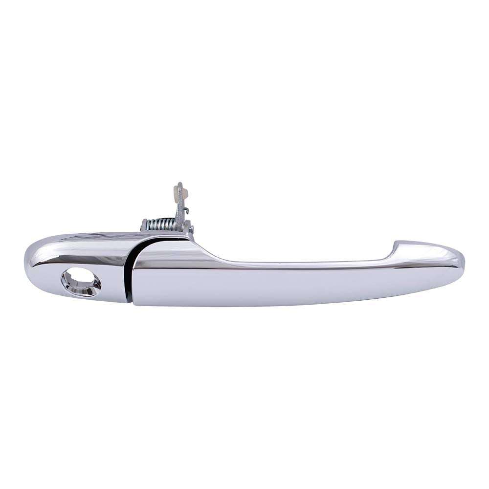 Brock Replacement Passengers Outside Front Chrome Door Handle with Keyhole compatible with G5 Cobalt Solstice Sky 25869322 25867