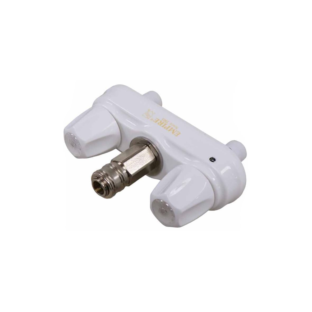 Empire Faucets Rv Outside Shower Valve Kit - 4 Inch Quick Connect Valve And Rv Outdoor Shower Faucet In White