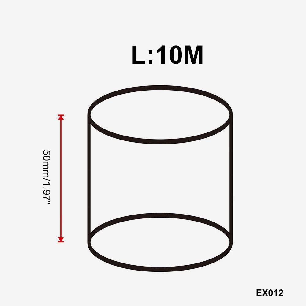 Sporacingrts 2'' X32.8' (10M) Gold Adhesive Backed Heat Barrier Tape,Glass Fiber Heat Shielding Reflective Tape Packaging Roll C