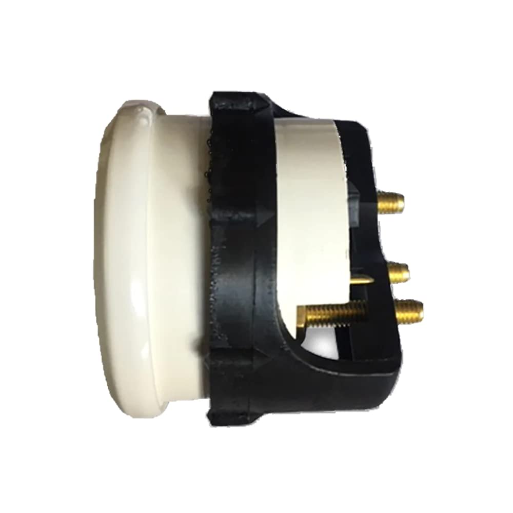 Faria Beede Instruments 13113 Dress Head Cylinder Head Temperature Gauge With Sender - White, 2''