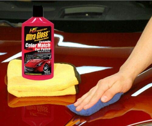 HS UltraGloss Car Polish - Carnauba, PTFE, 10 oz, Red, Model 29953, Professional Choice