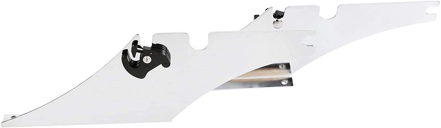 ECOTRIC Trunk Mount Bracket Compatible with 1984-UP Harley Softail Heritage Deluxe Fat Boy Tour Pack Mount Chrome Aluminum