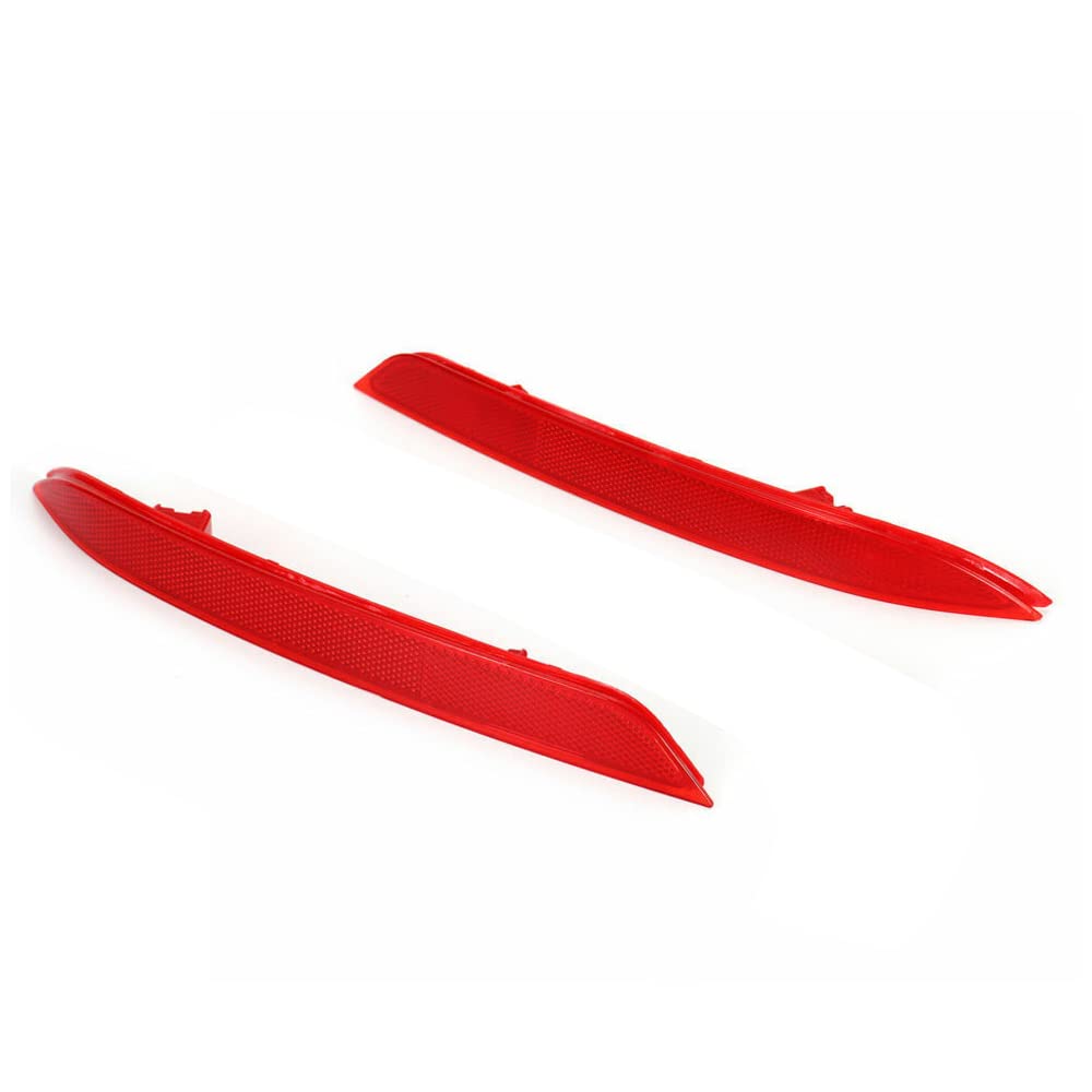 Ijdmtoy Oem-Red Rear Bumper Reflector Lens Replacements Compatible With 2016-2017 Honda Accord Sedan, Oe-Spec Lh Rh Assembly