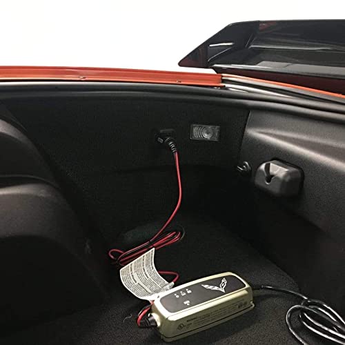 ACS Composite Grey Battery Charger Tender for Chevrolet C6 C7 C8 Corvette Stingray Grand Sport Z06 ZR1