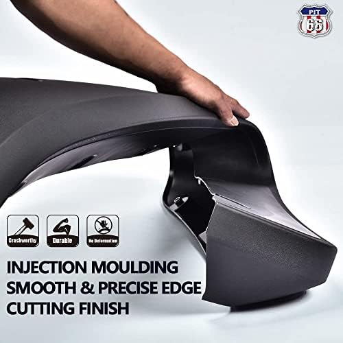 PIT66 Fender Flares, Fit 07-13 Chevy Silverado 1500 (ONLY Fit 5 '8 '' Bed, NOT Fit 6.5 '/8 ' Bed, NOT FIT Z71,Not Fit GMC Sierra