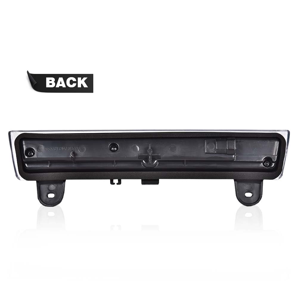 Cheda Third 3D Brake Lights, Compatible With 2000-2006 Chevy Suburban Tahoe Gmc Yukon, Chrome Lens Clear Housing Led Bar Tail Ca