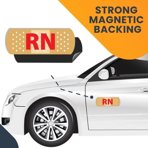 Magnet Me Up Rn Band Aid Magnet Decal, 3X8 Inches Heavy Duty Automotive Magnet For Car Truck Suv