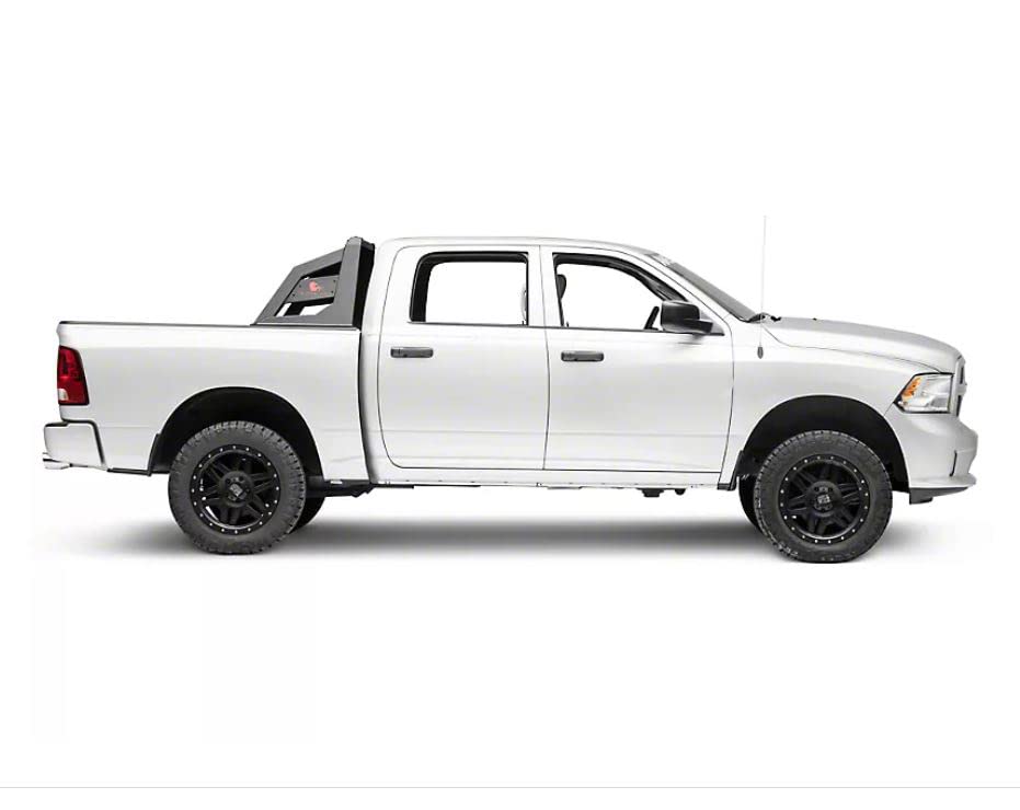 Black Horse Armour Roll Bar Matte Black Compatible With 2001-2006 Chevrolet Silverado 3500|2007-2022 Chevrolet Silverado 3500 Hd