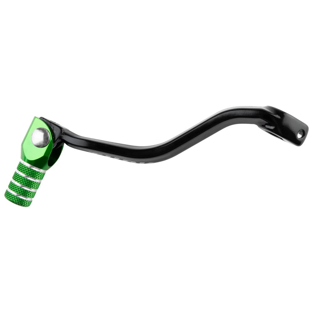 Tusk Folding Shift Lever Black/Green Tip - Fits: Kawasaki Kx85 2001-2013