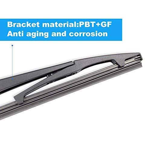 Rear Wiper Blade,Aslam 16A Rear Windshield Wiper Blades Type-E For Original Equipment Replacement,Exact Fit(Pack Of 2)