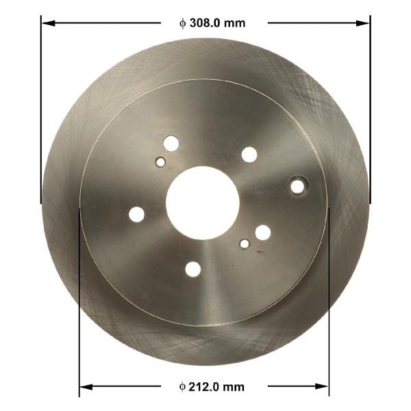 Bendix Premium Prt6141 Rear Brake Rotor For Suzuki Grand Vitara 2013-2009
