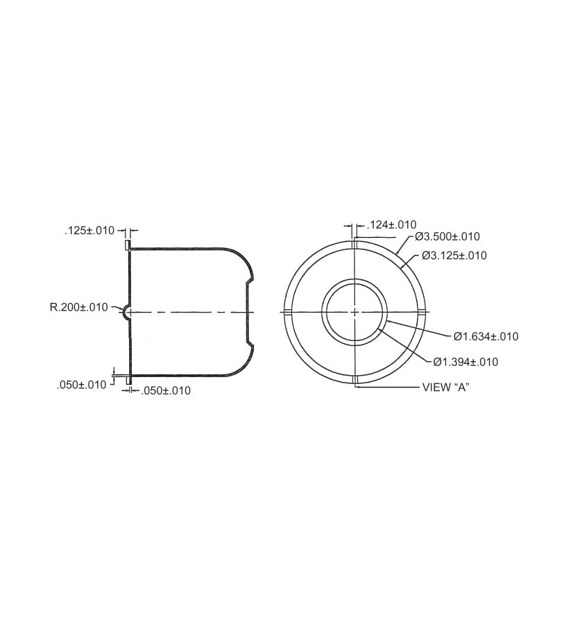 4 Trailer Wheel Hub Center Caps - Travel Trailer, Camper, Rv - Open Ended For Easy Grease Access By Autmotive Authority (Black,