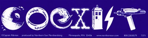 Northern Sun Science Fiction Coexist - Bumper Sticker/Decal (11.5'' X 3'')
