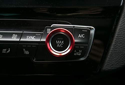 Xotic Tech Center Console Ac Climate Control Radio Volume Knob Ring Covers Compatible With Bmw 1 2 3 3Gt 4 Series F20 F22 F30 F3