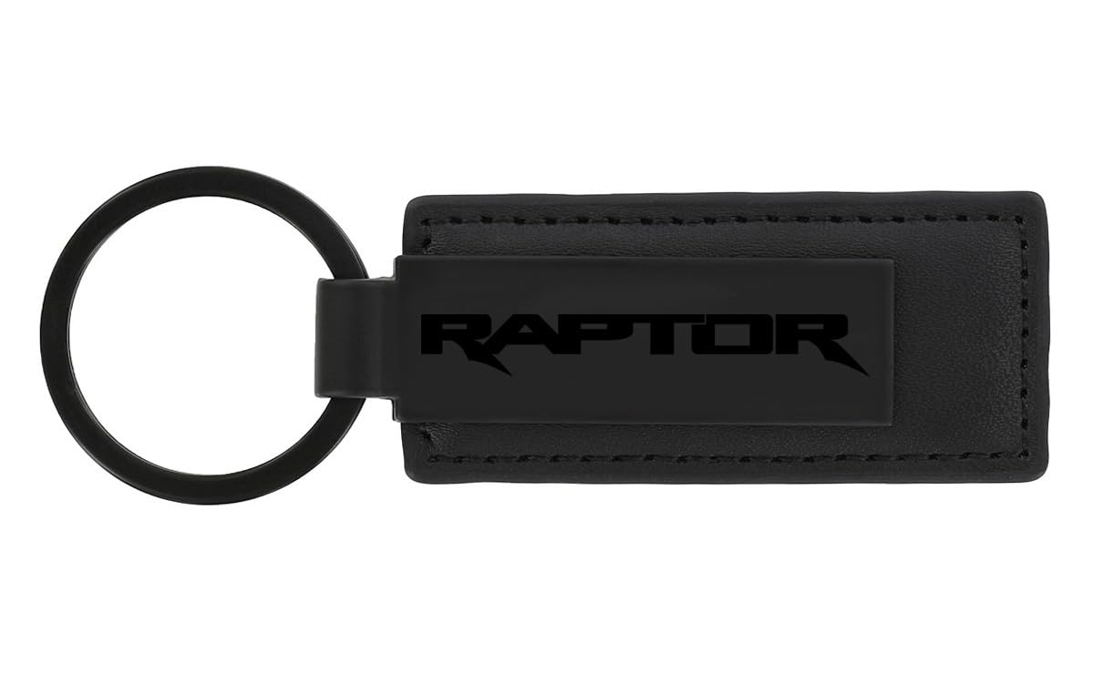 Ford Raptor Blacked Out Rectangular Vegan Leather Key Chain