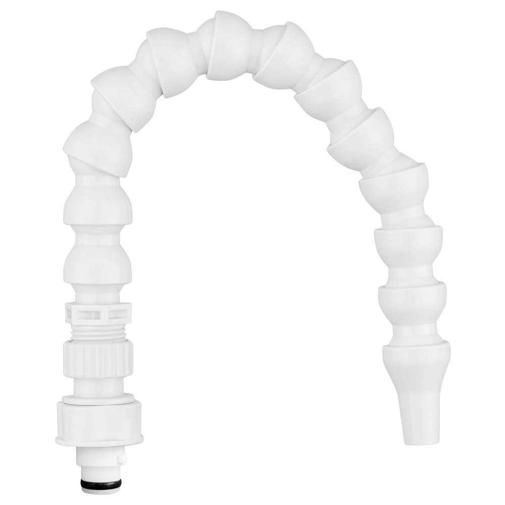 Dura Faucet Rv Exterior Quick Connect 360-Degree Flexible Gooseneck Spout. Fits Only With Dura Faucet Branded Products (White)