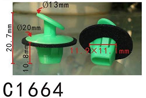 Autobahn88 Retainer Clip For Taillight, Compatible With Toyota 10-18 Rx350 (Oem: 8149650010) (Pack Of 20)