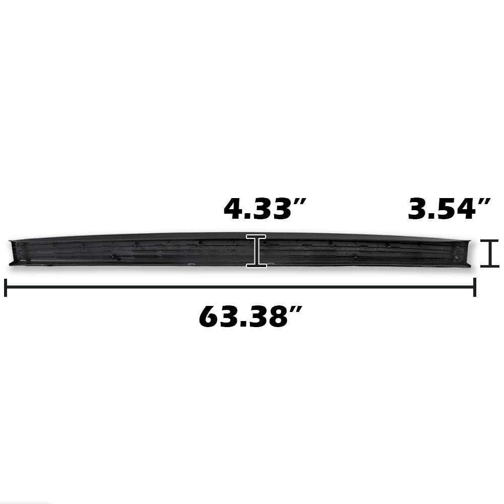 PIT66 Tailgate Molding Cap, Compatible with 2009-2014 Ford F150 (NOT Fit Flareside Model) Protector Top Cover, 9L3Z9940602AA/ FO