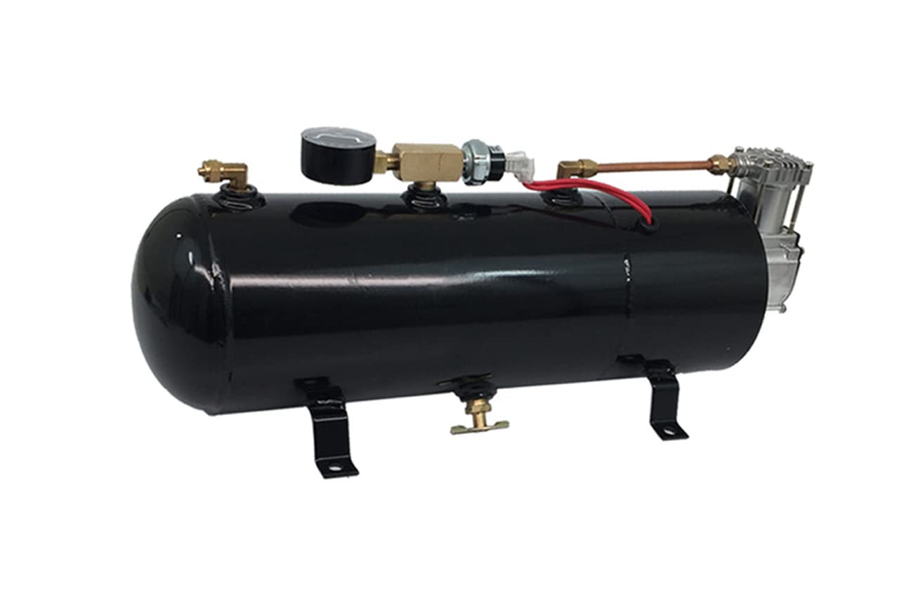 MPC 4 Trumpet Train Air Horn Kit - Fits Almost Any Vehicle: Truck, Car, Jeep, SUV. Includes Four Chrome Trumpets with All-In-One