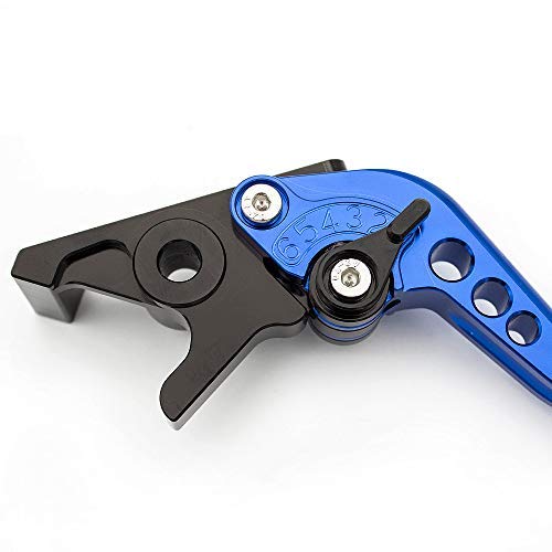 FXCNC CNC Aluminum Short Adjustable Brake Clutch Levers Compatible with YFM700 Raptor 700 R 2008-2022, YFZ450 YFZ450R YFZ450X 20