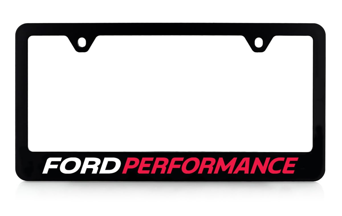 Ford Performance Uv Black Plastic License Plate Frame