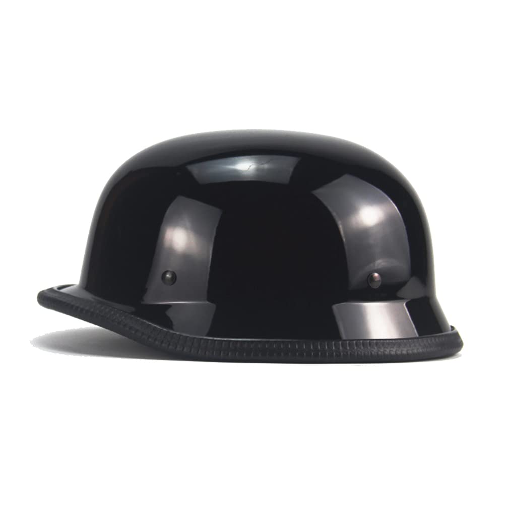 German Style Motorcycle Helmet, Thin Skull Cap Half Face Helmet For Adult Men Women, Novelty Retro Shell Helmet For Cruiser Scoo