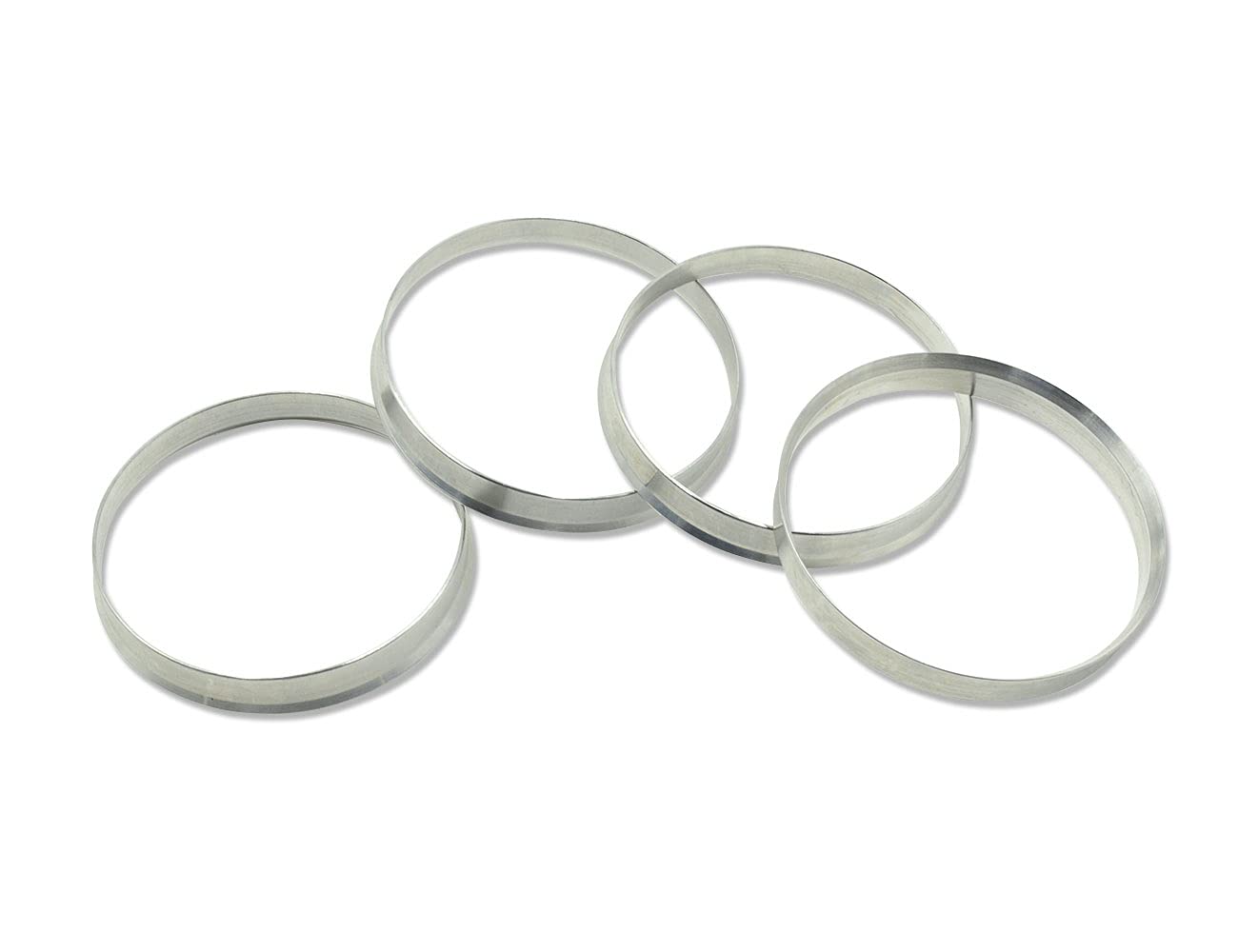 Goldensunny 72.6 To 70.5 Hub Centric Rings, Silver Aluminum Hubcentric Rings Compatible With Chevrolet Ranger Ford Mustang, 70.5