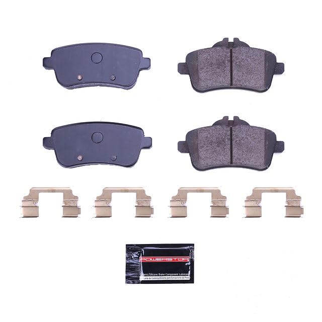 Power Stop Z23-1630 Rear Z23 Sport Carbon Fiber Infused Ceramic Brake Pads With Hardware For Gl63 Amg, Gle, Gle3, Gle63 Amg, Gle63 Amg S, Gls63 Amg, Ml63 Amg [Model Specific]